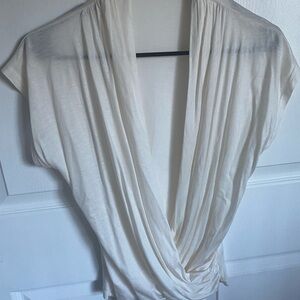 Mango Cream Suit Top